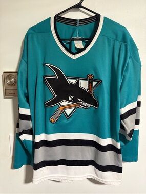 80s - 90’s San Jose sharks CCM jersey